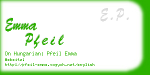 emma pfeil business card